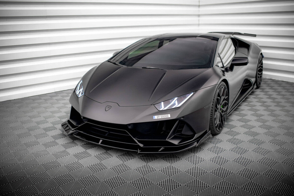 Frontlippe passend für Lamborghini Huracan EVO AWD schwarz Hochglanz