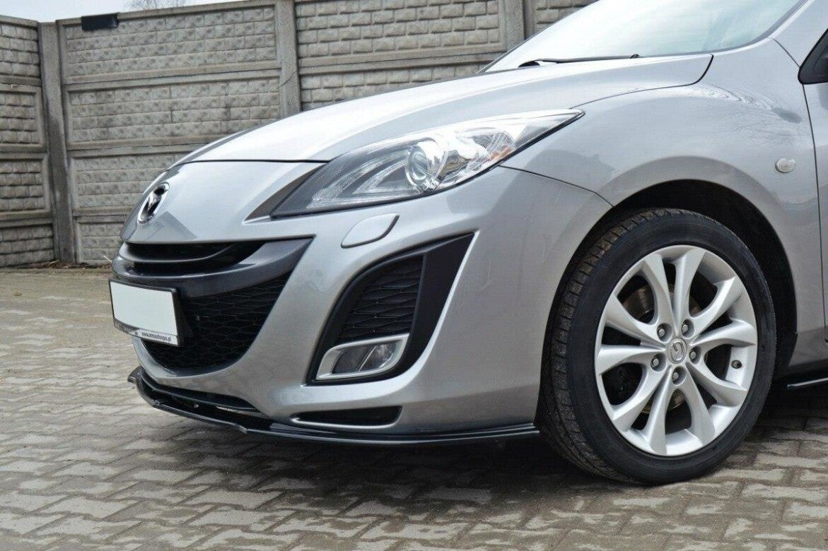 Frontlippe passend für Mazda 3 MK2 SPORT (vor FL) schwarz Hochglanz
