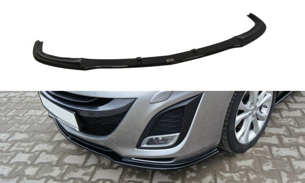 Frontlippe passend für Mazda 3 MK2 SPORT (vor FL) schwarz Hochglanz