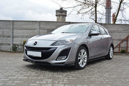 Frontlippe passend für Mazda 3 MK2 SPORT (vor FL) schwarz Hochglanz