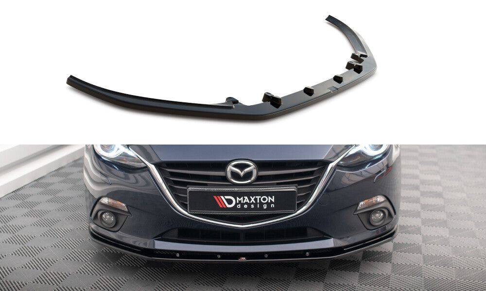 Frontlippe passend für Mazda 3 Mk3 schwarz Hochglanz