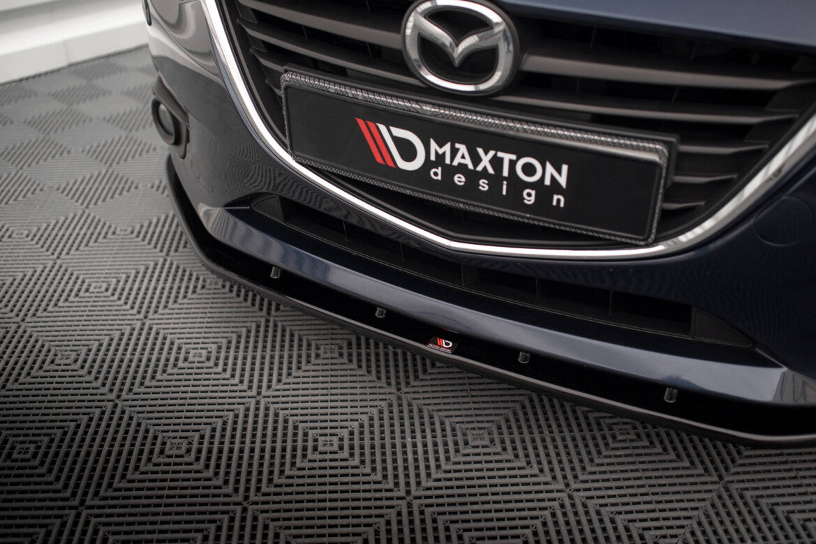 Frontlippe passend für Mazda 3 Mk3 schwarz Hochglanz