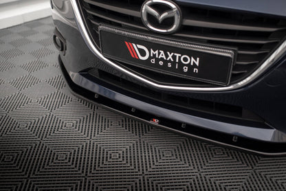 Frontlippe passend für Mazda 3 Mk3 schwarz Hochglanz