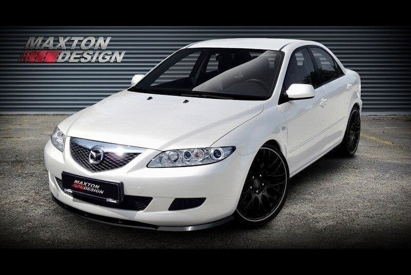 Frontlippe passend für Mazda 6 MK1 vor FL (2002-2005) schwarz Hochglanz