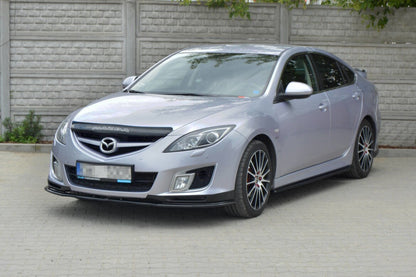 Frontlippe passend für Mazda 6 MK2 SPORT HATCH (GH-SERIES) vor FL schwarz Hochglanz