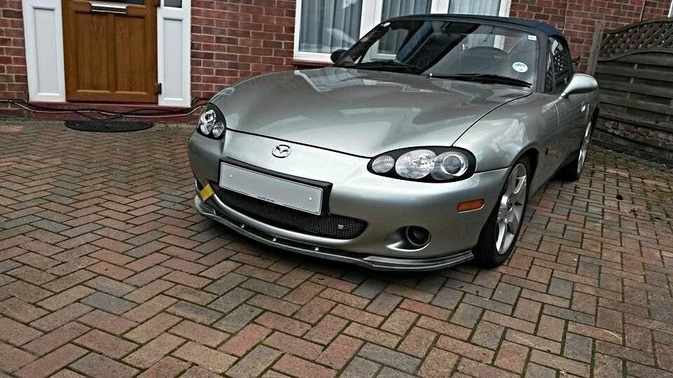Frontlippe passend für Mazda MX5 NB FL schwarz Hochglanz