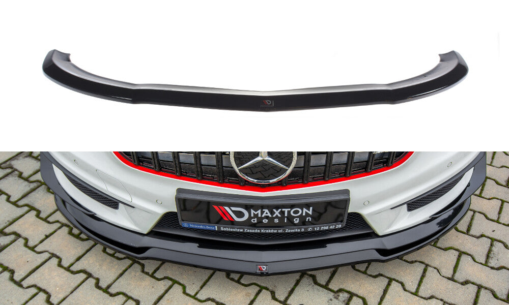 Frontlippe passend für Mercedes A45 AMG W176 schwarz Hochglanz