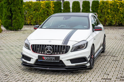 Frontlippe passend für Mercedes A45 AMG W176 schwarz Hochglanz