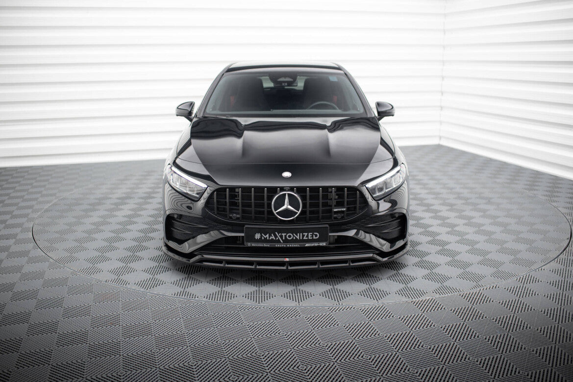 Frontlippe passend für Mercedes-AMG A35 / A AMG-Line W177 FL schwarz Hochglanz