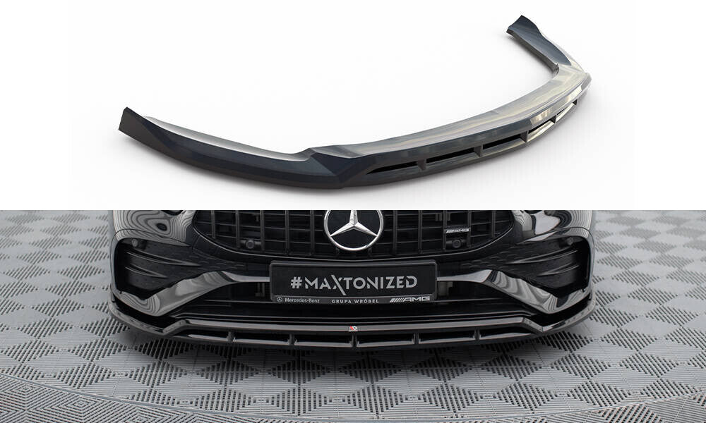Frontlippe passend für Mercedes-AMG A35 / A AMG-Line W177 FL schwarz Hochglanz