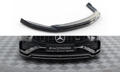 Frontlippe passend für Mercedes-AMG A35 / A AMG-Line W177 FL schwarz Hochglanz