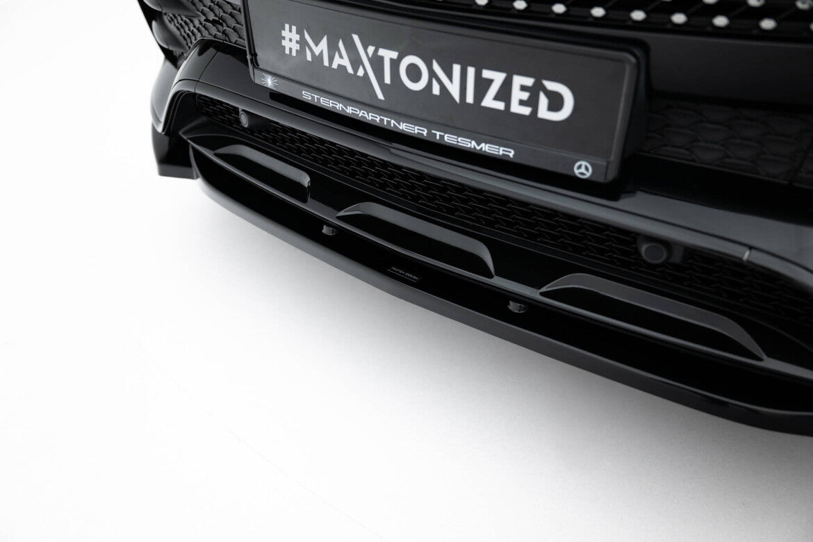 Frontlippe passend für Mercedes-AMG / AMG-Line GLE SUV W167 schwarz Hochglanz