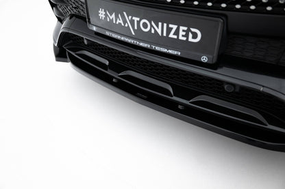 Frontlippe passend für Mercedes-AMG / AMG-Line GLE SUV W167 schwarz Hochglanz