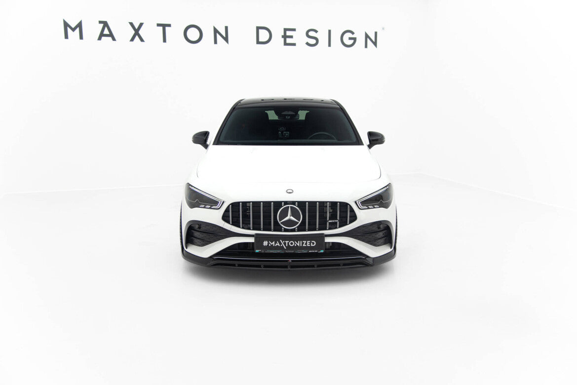 Frontlippe passend für Mercedes-AMG CLA 35 Coupe / Shooting Brake C118 FL / X118 FL schwarz Hochglanz