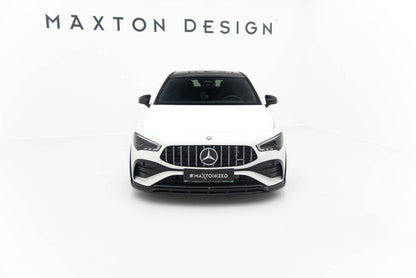 Frontlippe passend für Mercedes-AMG CLA 35 Coupe / Shooting Brake C118 FL / X118 FL schwarz Hochglanz