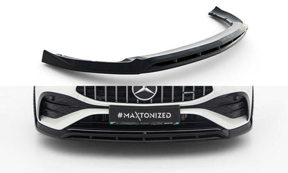 Frontlippe passend für Mercedes-AMG CLA 35 Coupe / Shooting Brake C118 FL / X118 FL schwarz Hochglanz