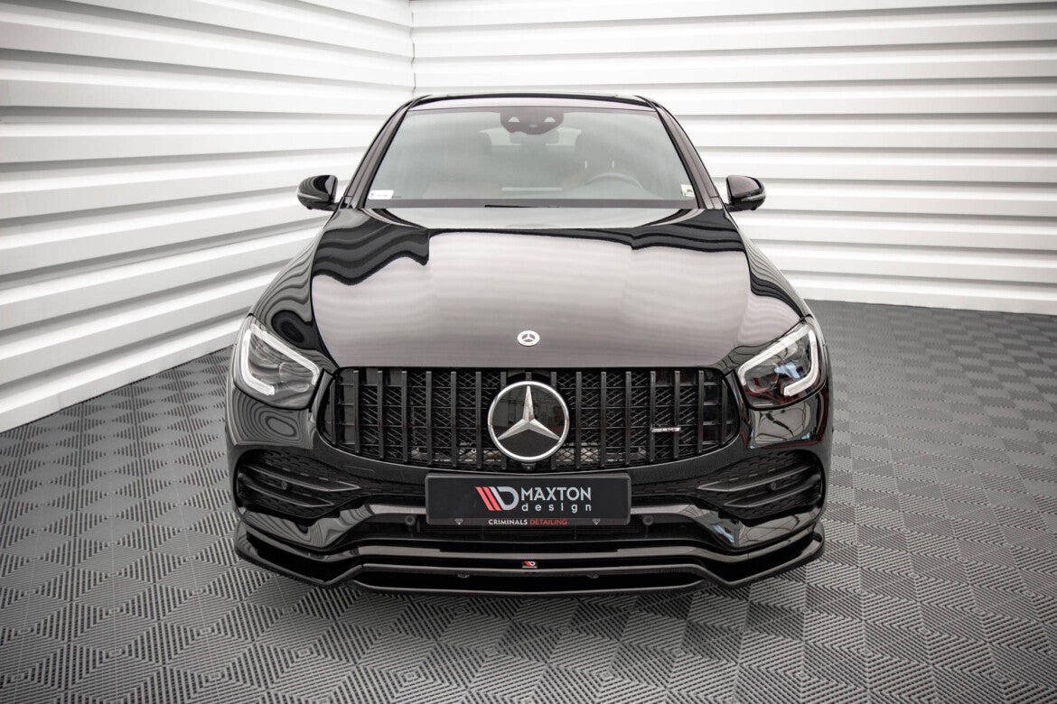 Frontlippe passend für Mercedes-AMG GLC 43 / AMG-Line SUV X253 FL schwarz Hochglanz
