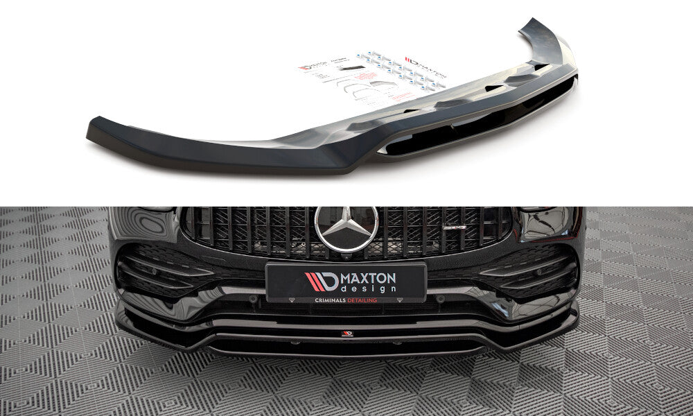 Frontlippe passend für Mercedes-AMG GLC 43 / AMG-Line SUV X253 FL schwarz Hochglanz
