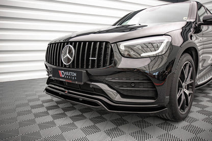 Frontlippe passend für Mercedes-AMG GLC 43 / AMG-Line SUV X253 FL schwarz Hochglanz