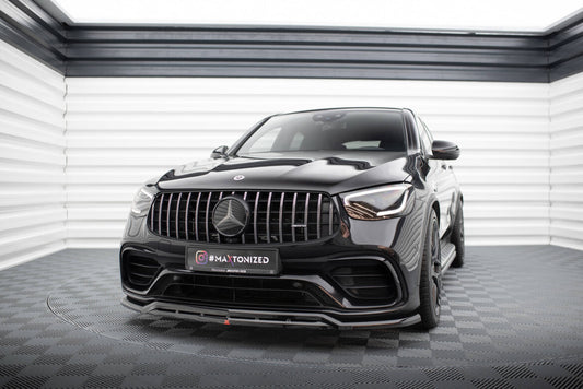 Frontlippe passend für Mercedes-AMG GLC 63 SUV / Coupe X253 / C253 schwarz Hochglanz