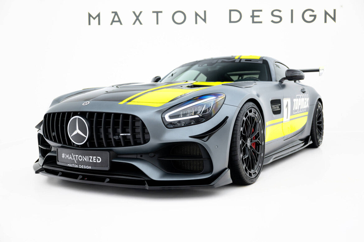 Frontlippe passend für Mercedes-AMG GT C C190 FL schwarz Hochglanz