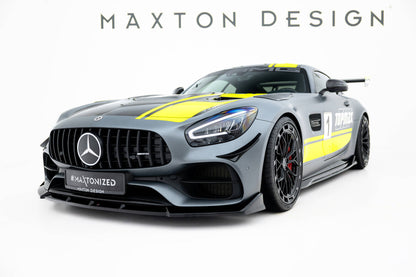 Frontlippe passend für Mercedes-AMG GT C C190 FL schwarz Hochglanz