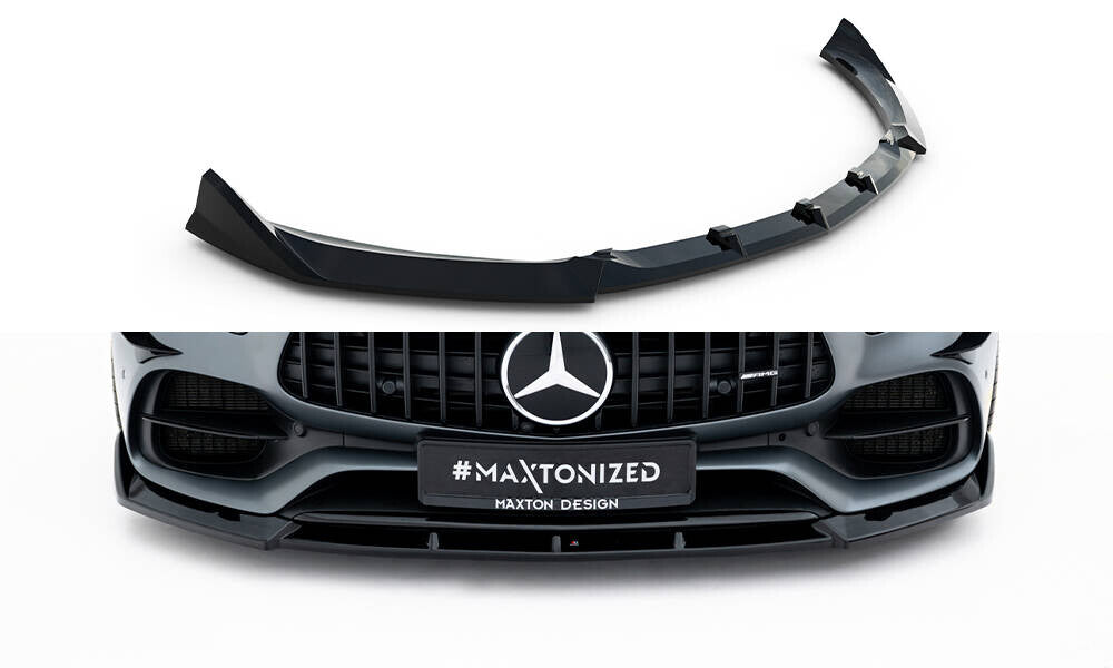 Frontlippe passend für Mercedes-AMG GT C C190 FL schwarz Hochglanz