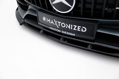 Frontlippe passend für Mercedes-AMG GT C C190 FL schwarz Hochglanz