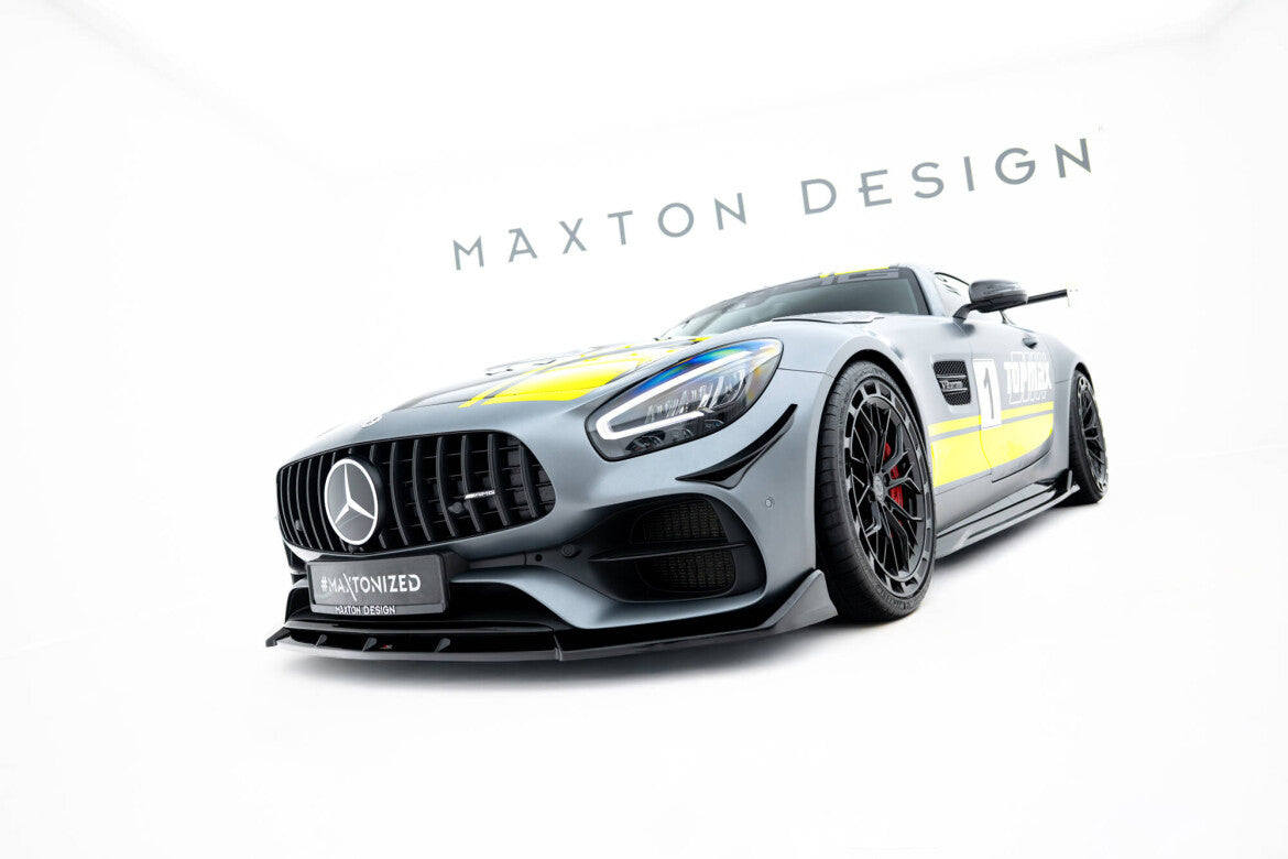 Frontlippe passend für Mercedes-AMG GT C C190 FL schwarz Hochglanz