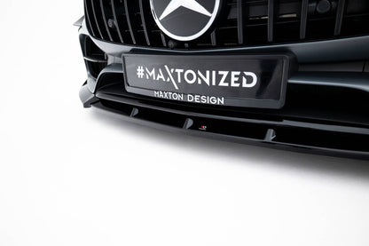 Frontlippe passend für Mercedes-AMG GT C C190 FL schwarz Hochglanz