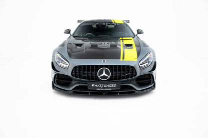 Frontlippe passend für Mercedes-AMG GT C C190 FL schwarz Hochglanz