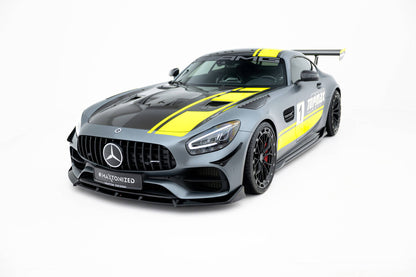 Frontlippe passend für Mercedes-AMG GT C C190 FL schwarz Hochglanz