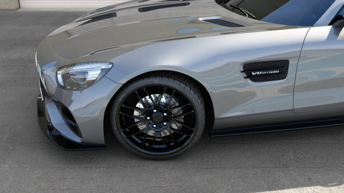Frontlippe passend für Mercedes-AMG GT S C190 FL schwarz Hochglanz