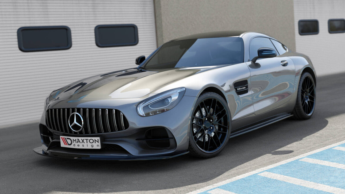 Frontlippe passend für Mercedes-AMG GT S C190 FL schwarz Hochglanz