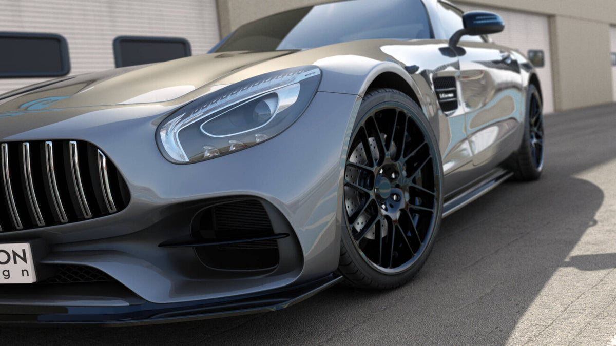 Frontlippe passend für Mercedes-AMG GT S C190 FL schwarz Hochglanz