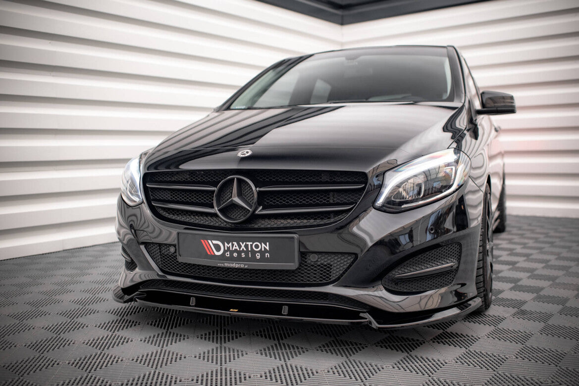 Frontlippe passend für Mercedes B W246 FL schwarz Hochglanz