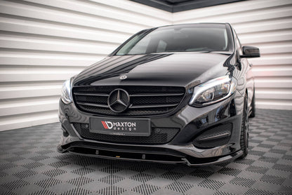 Frontlippe passend für Mercedes B W246 FL schwarz Hochglanz