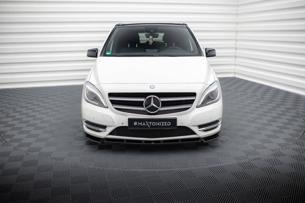 Frontlippe passend für Mercedes B W246 schwarz Hochglanz