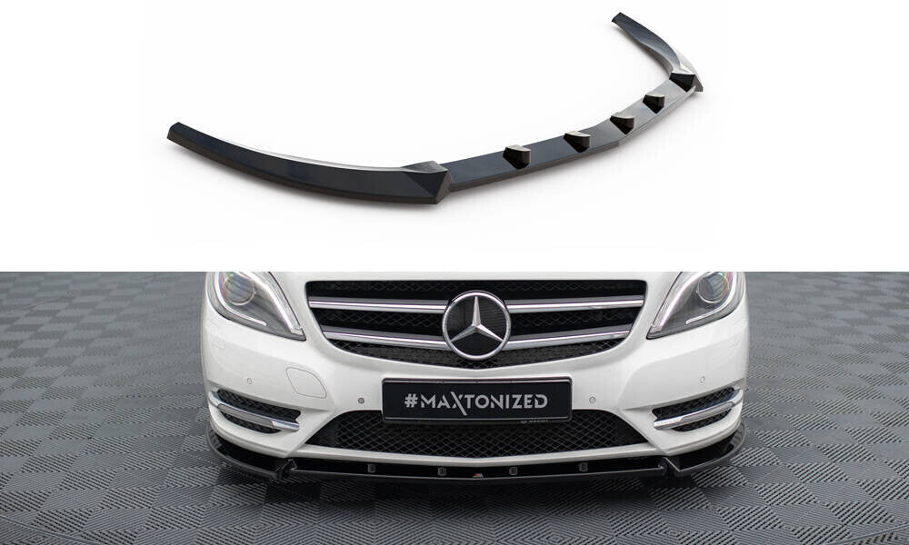 Frontlippe passend für Mercedes B W246 schwarz Hochglanz
