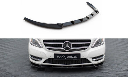 Frontlippe passend für Mercedes B W246 schwarz Hochglanz
