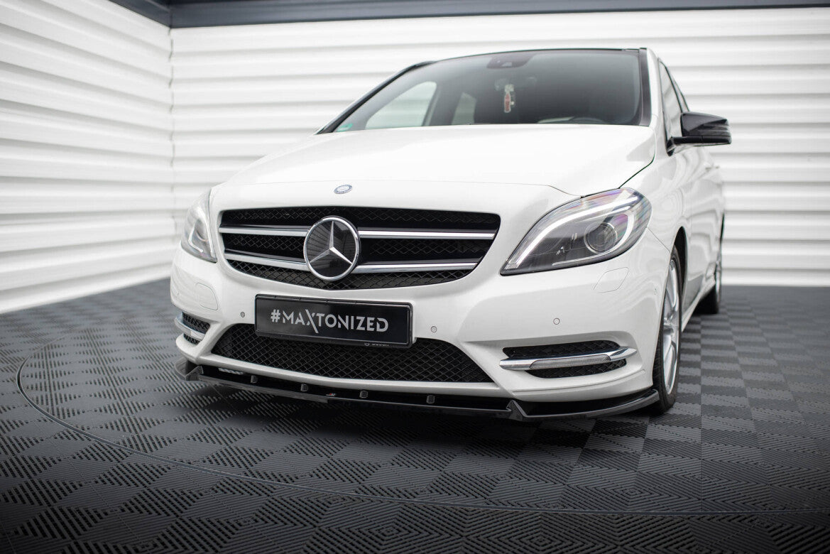 Frontlippe passend für Mercedes B W246 schwarz Hochglanz