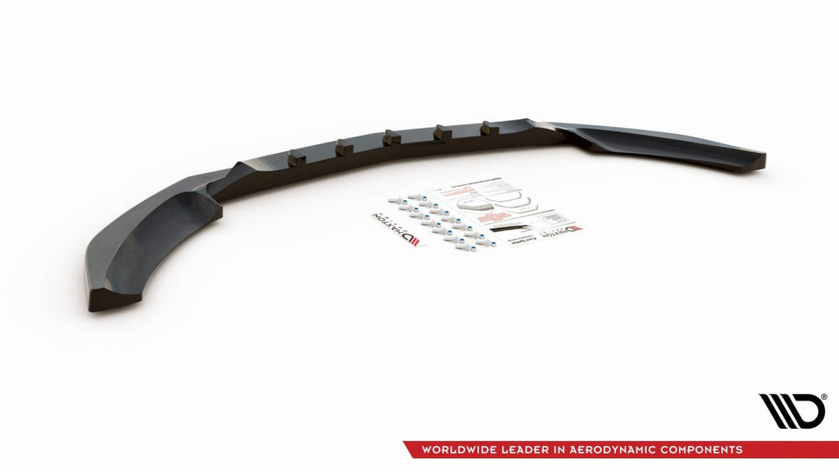 Frontlippe passend für Mercedes C W205 schwarz Hochglanz