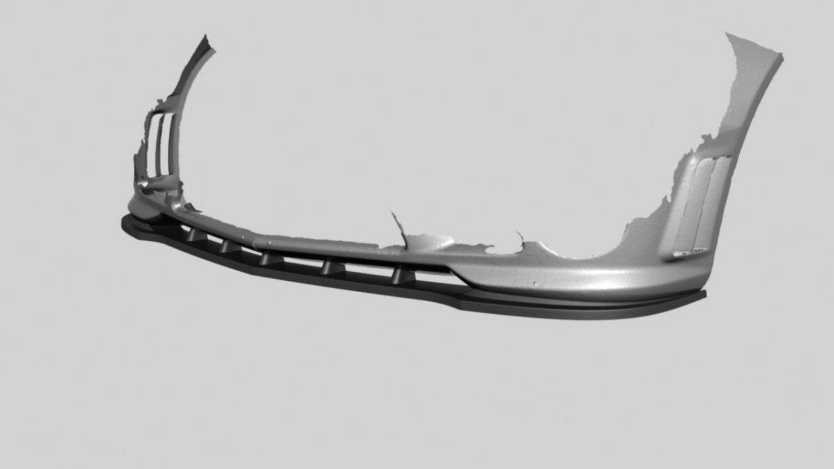 Frontlippe passend für Mercedes C63 AMG Limousine / Kombi W204 / S204 schwarz Hochglanz