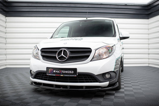 Frontlippe passend für Mercedes Citan W415 schwarz Hochglanz