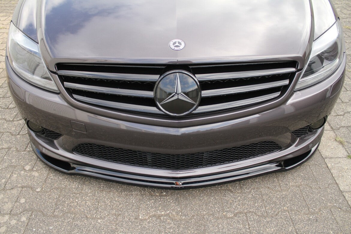 Frontlippe passend für Mercedes CL 500 C216 AMGLINE schwarz Hochglanz