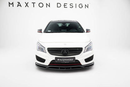 Frontlippe passend für Mercedes CLA AMG-Line C117 schwarz Hochglanz