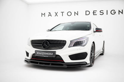 Frontlippe passend für Mercedes CLA AMG-Line C117 schwarz Hochglanz