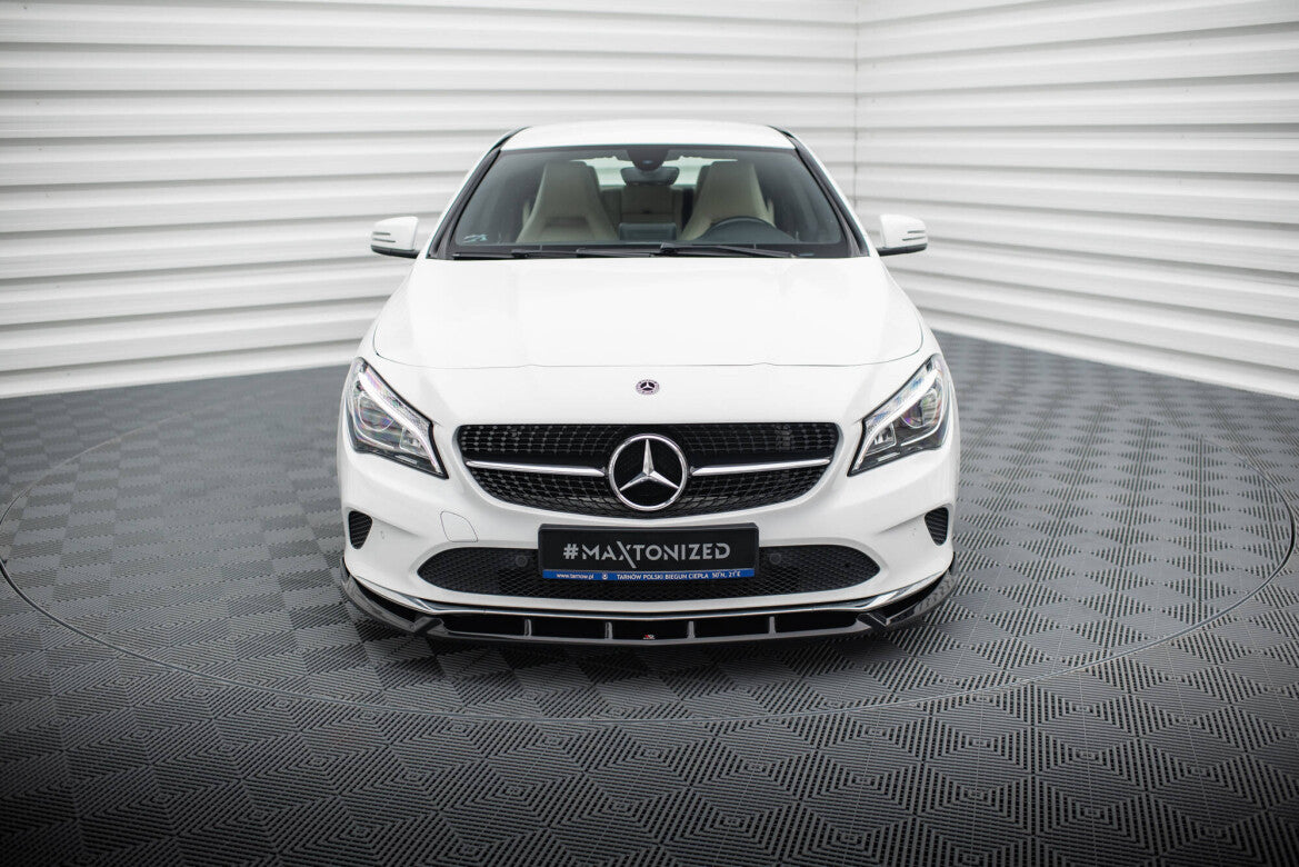 Frontlippe passend für Mercedes CLA C117 FL schwarz Hochglanz