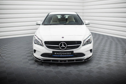 Frontlippe passend für Mercedes CLA C117 FL schwarz Hochglanz