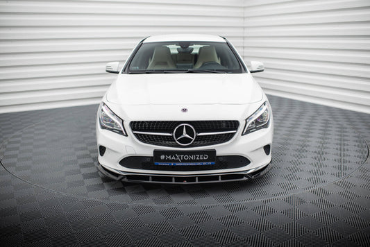 Frontlippe passend für Mercedes CLA C117 FL schwarz Hochglanz